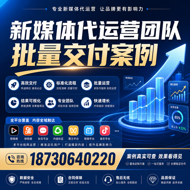 广元代运营公司多客户账号批量高效交付案例