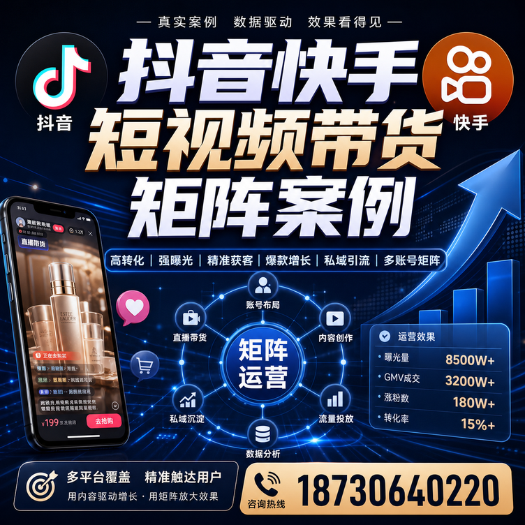 广元短视频带货团队多平台矩阵自动分发案例