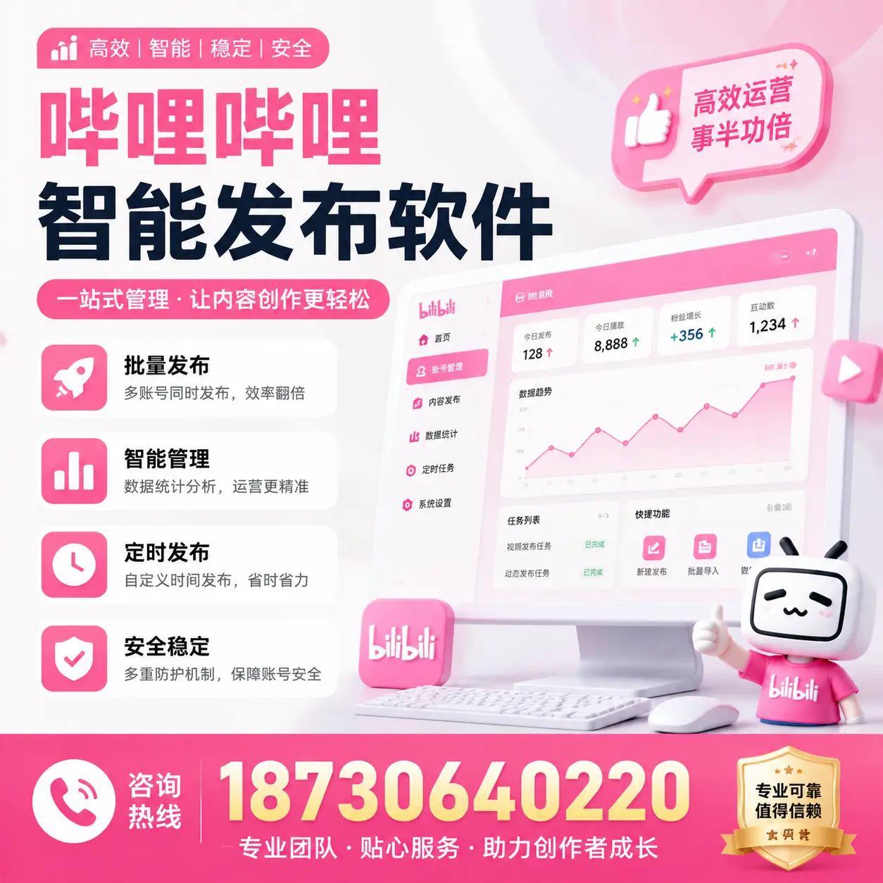 如何评估哔哩哔哩智能发布软件的ROI?广元 企业必读